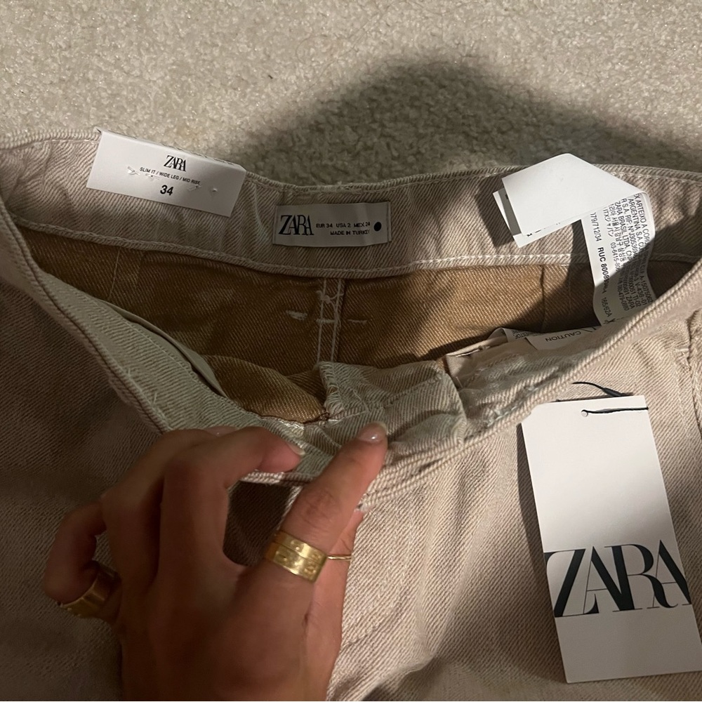 Zara ZW mid rise baggy pants - Picture 10 of 12